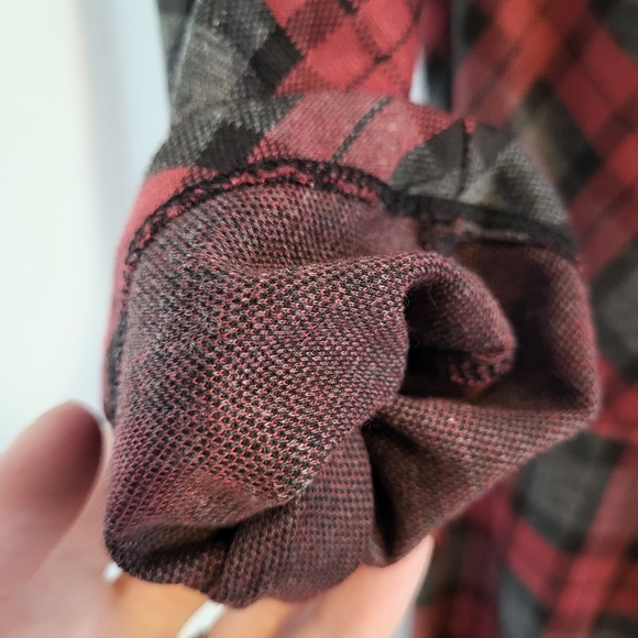 Unique Vintage red and black checkered dress - Picture 7 of 7